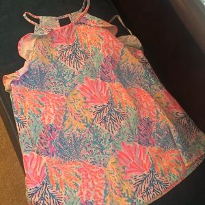 Lilly Pulitzer ruffled halter tank—XS